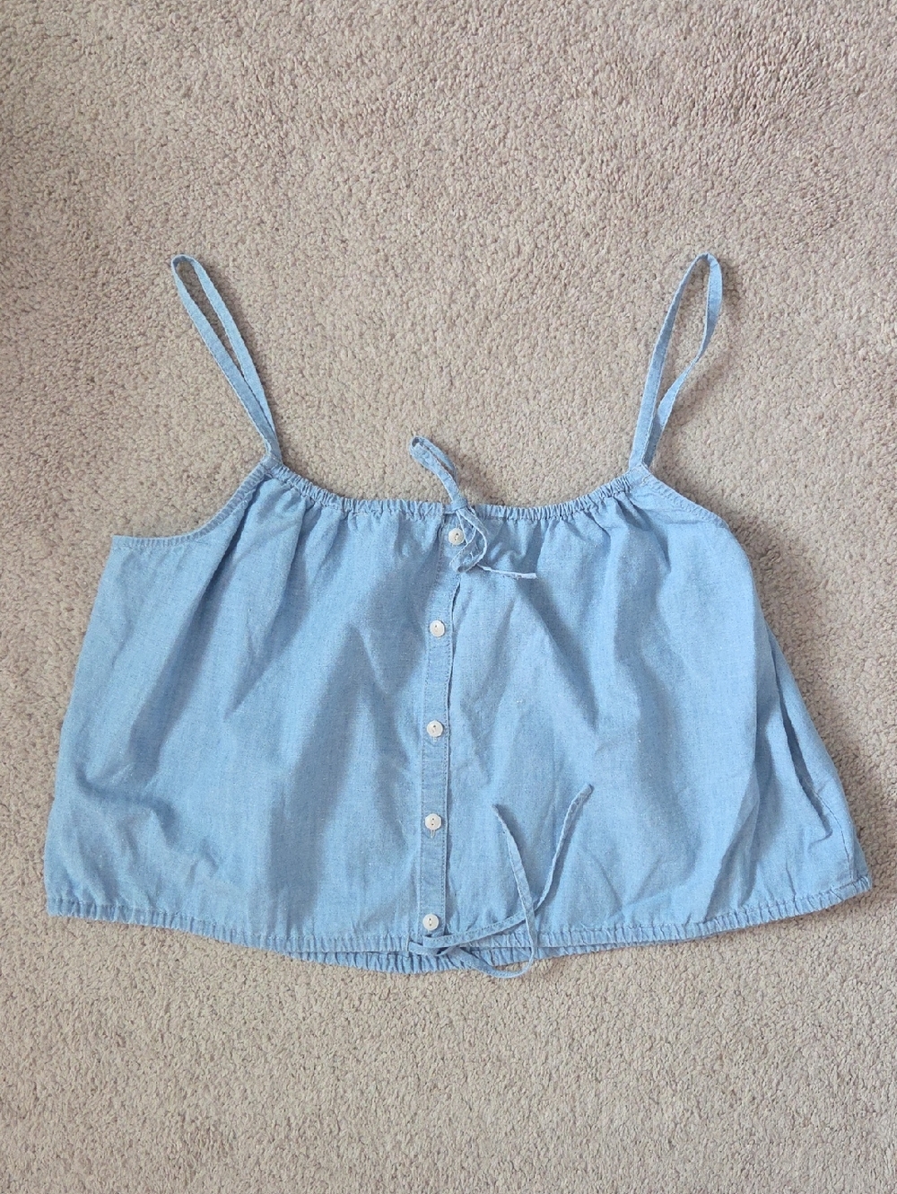 Madewell Light Blue Chambray Top Size L